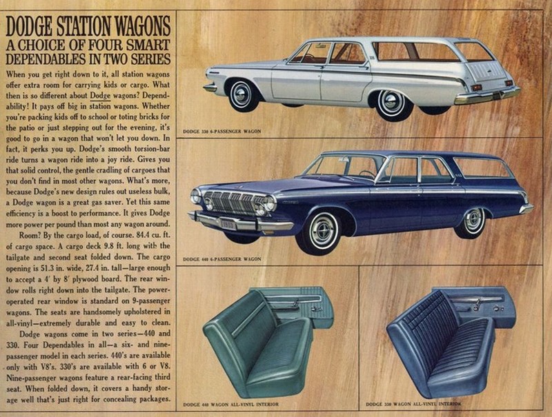 1963 Dodge Standard Size Brochure Page 2